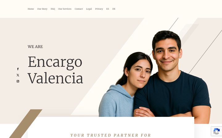 Screenshot of encargovlc.com