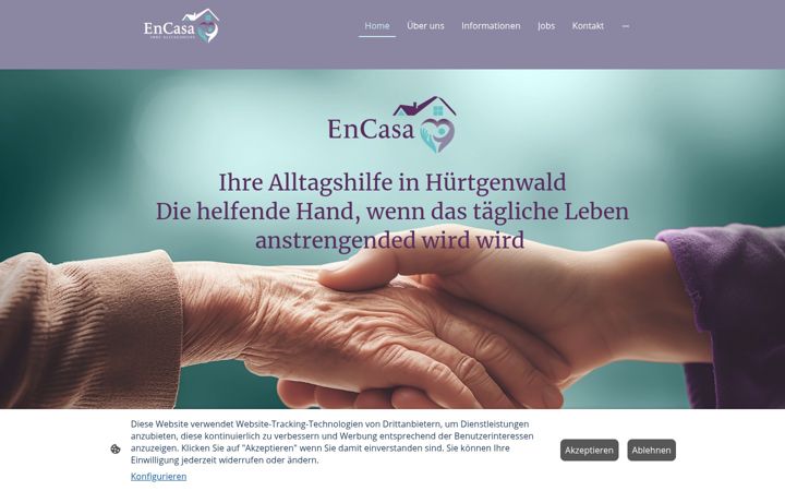 Screenshot of encasa-alltagshilfe.de