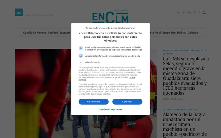 Екранна снимка на encastillalamancha.es