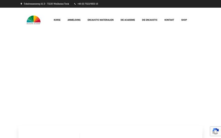 Screenshot of encaustic-academie.de