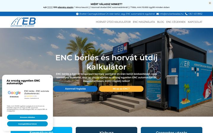 Screenshot of encberbeadas.hu