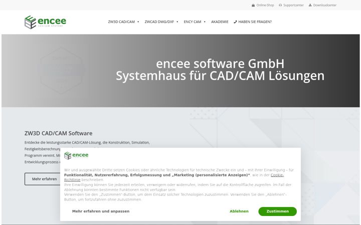 Screenshot of encee.de