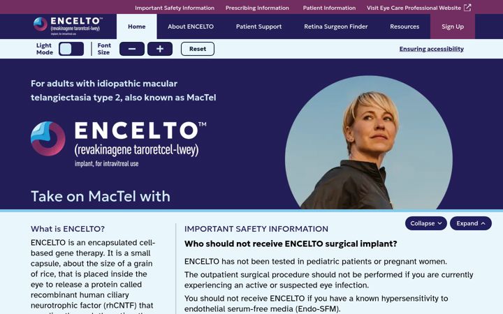 Screenshot of encelto.com