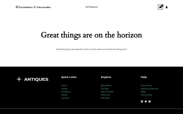 Screenshot of encendedoresycoleccionables.com