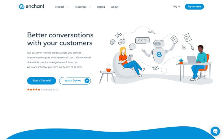 Screenshot of enchant.com