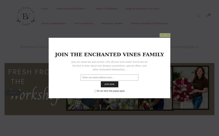 Screenshot of enchantedvines.com