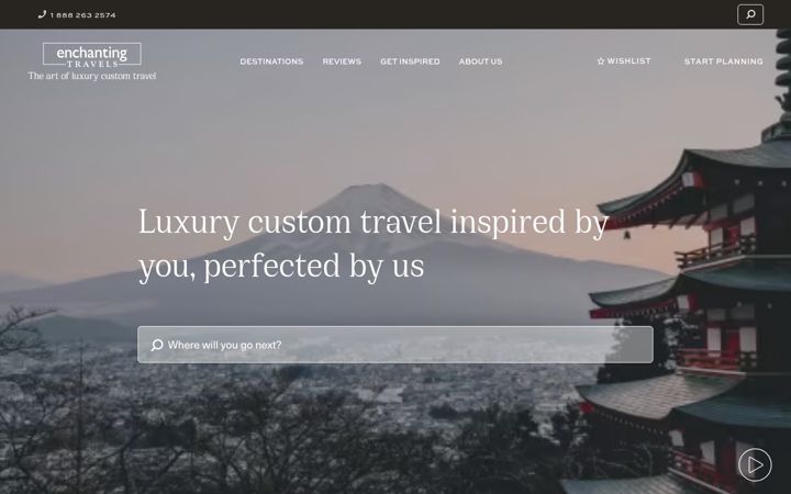 Screenshot of enchantingtravels.com