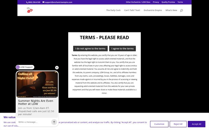 Screenshot of enchantrixweekly.com