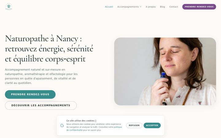 Snímek obrazovky encheminpoursoi.fr