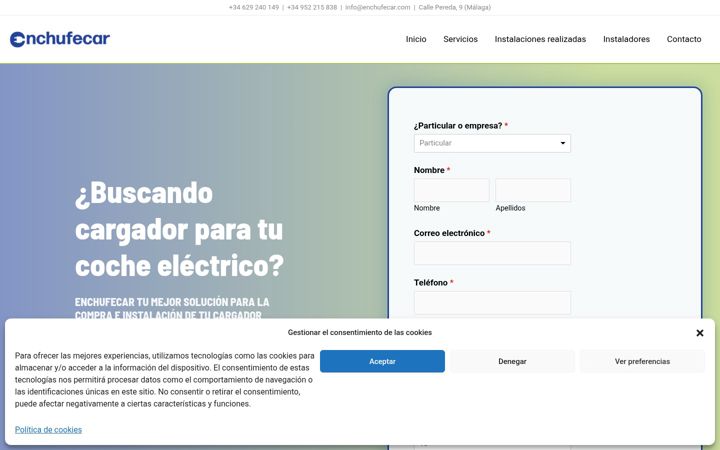 Screenshot of enchufecar.com