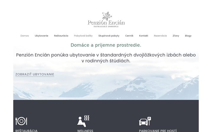 Screenshot von encian.eu