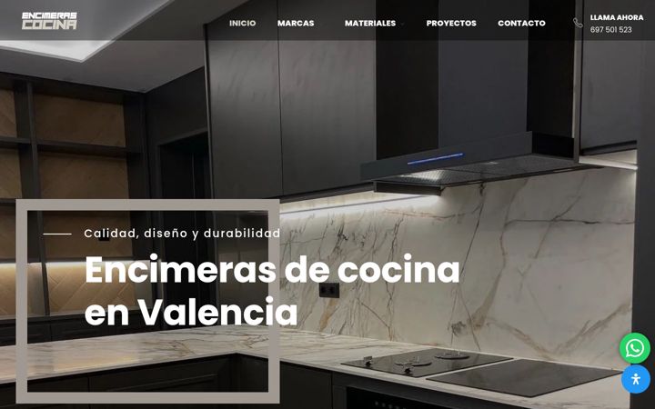 Screenshot of encimerascocina.com