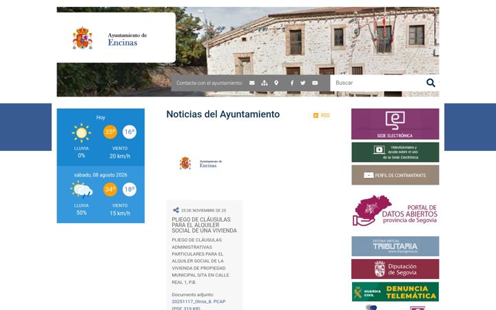 Screenshot του encinas.es
