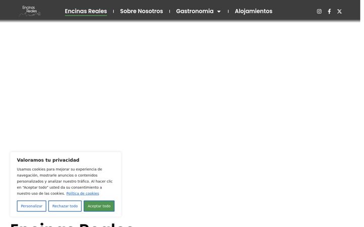 Captura de ecrã de encinasreales.org