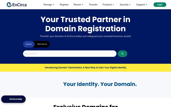 Screenshot of encirca.com