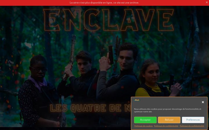 Snímek obrazovky enclave-lefilm.fr