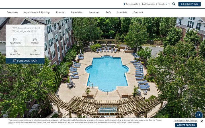 Screenshot of enclaveatpotomacclub.com