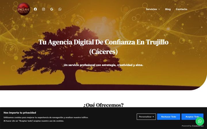Screenshot του enclavestudiodigital.es