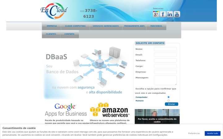 Capture d'écran de encloud.com.br