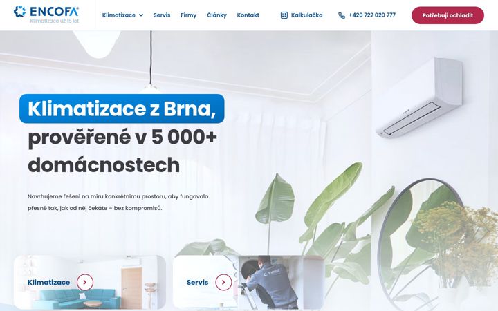Captura de pantalla de encofa.cz