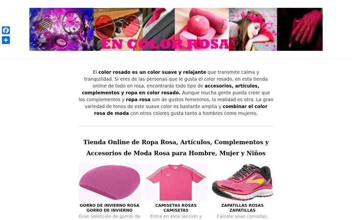Screenshot του encolorrosa.es