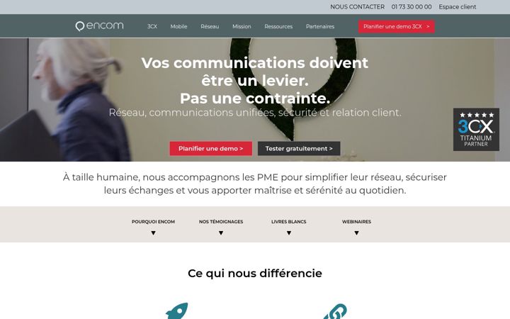 Snímek obrazovky encom-conseil.fr