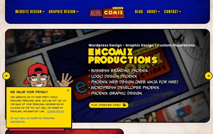 Screenshot of encomixprod.com