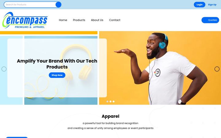 Screenshot of encompasspromos.com