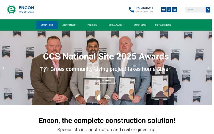 Screenshot of encon.uk.com