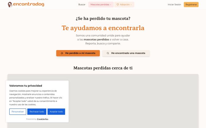 Screenshot of encontradog.com