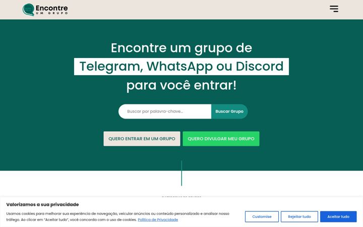 Capture d'écran de encontreumgrupo.com.br