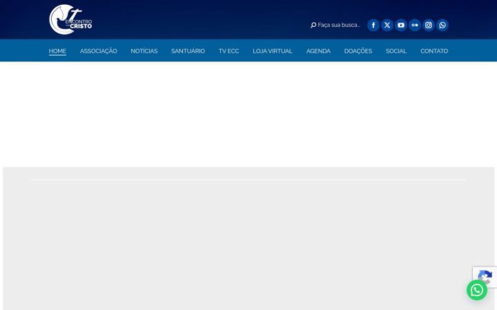 Captura de pantalla de encontrocomcristo.com.br