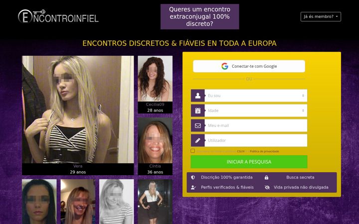 Screenshot of encontroinfiel.com