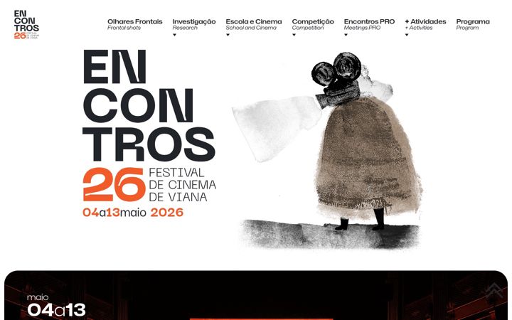 Screenshot van encontrosdecinema.pt