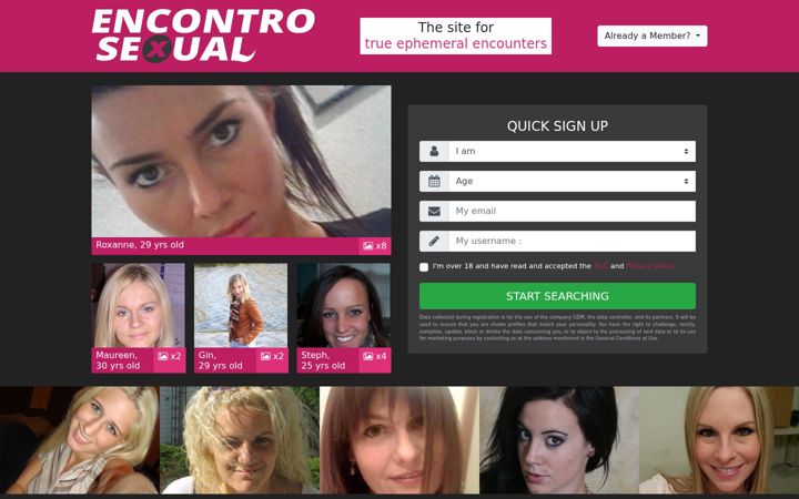 Screenshot of encontrosexual.com