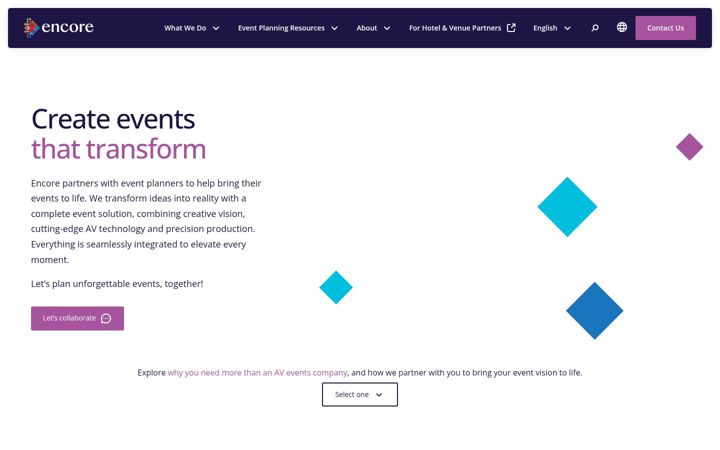 Screenshot of encore-apac.com