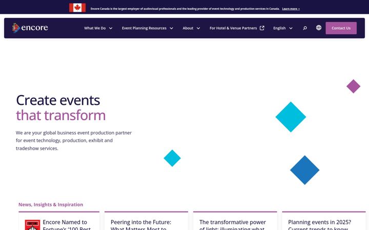 Screenshot of encore-can.com