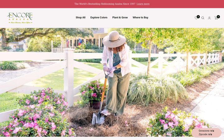 Screenshot of encoreazalea.com