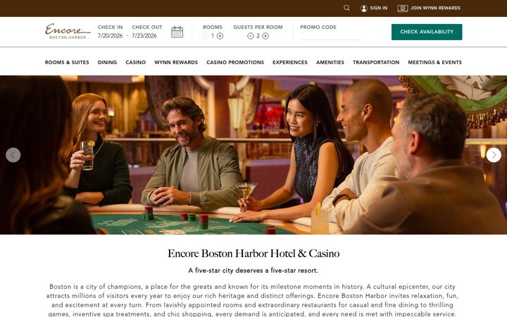 Screenshot of encorebostonharbor.com
