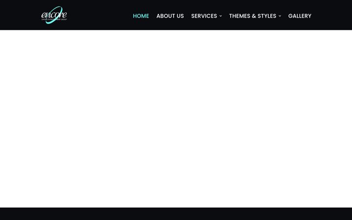 Screenshot ta' encoredanceentertainment.co.uk