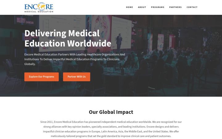 Screenshot of encoremeded.com