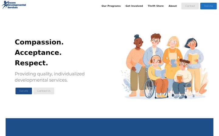 Captura de pantalla de encoreservices.org