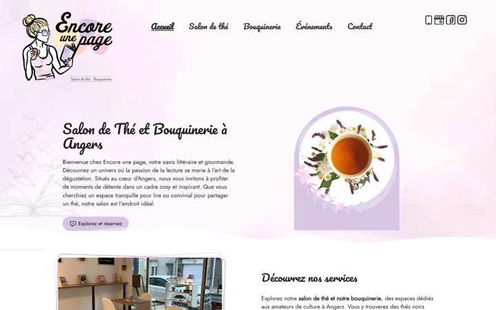 Snímek obrazovky encoreunepage.fr