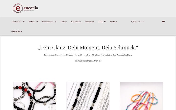 Screenshot of encorlia.de