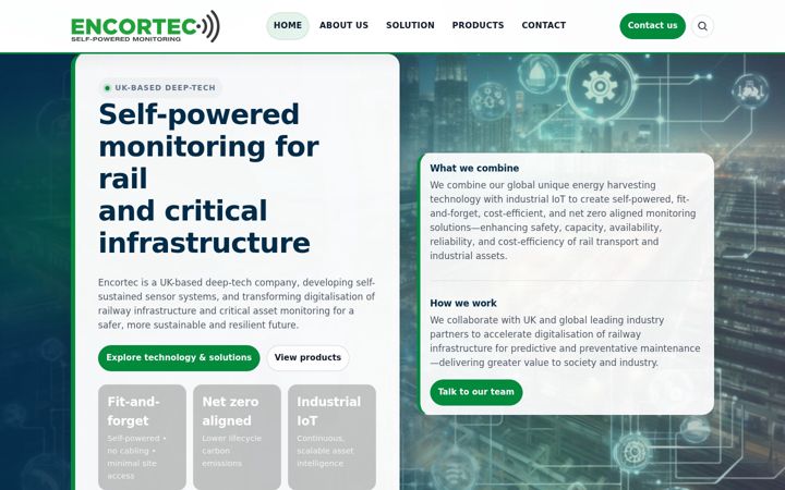 Screenshot of encortecsystems.com