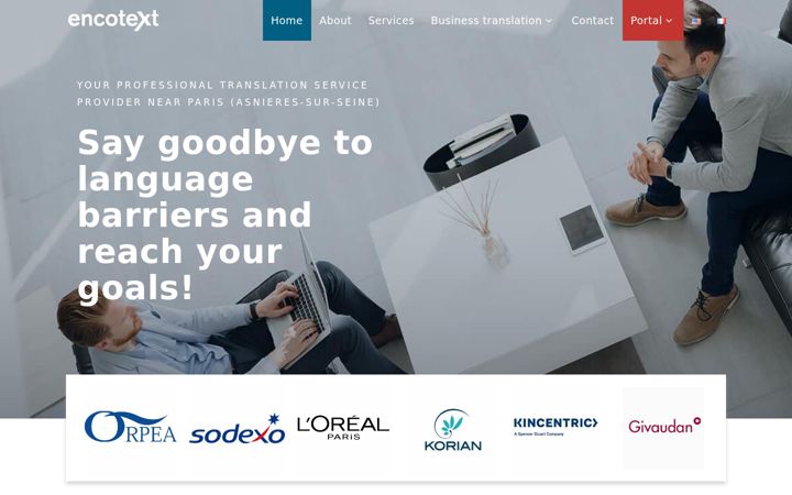 Screenshot of encotext.com