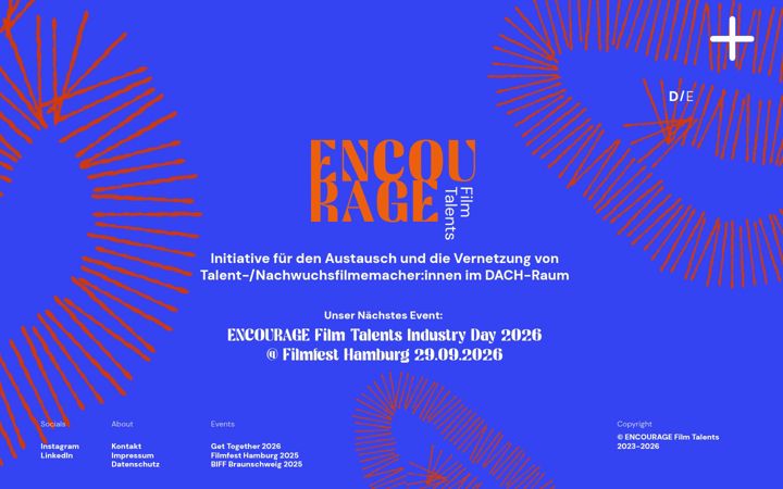 Screenshot of encouragefilmtalents.com