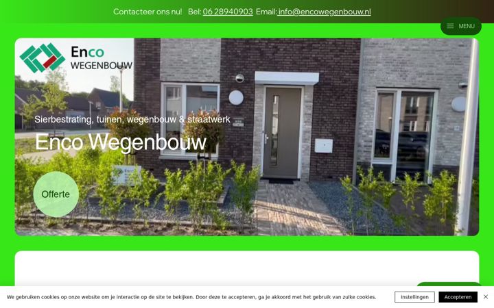 Snímek obrazovky encowegenbouw.nl