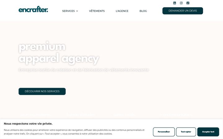 Screenshot of encrafter.com