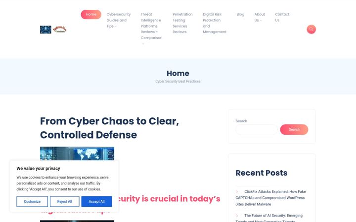 Screenshot of encryptcentral.com